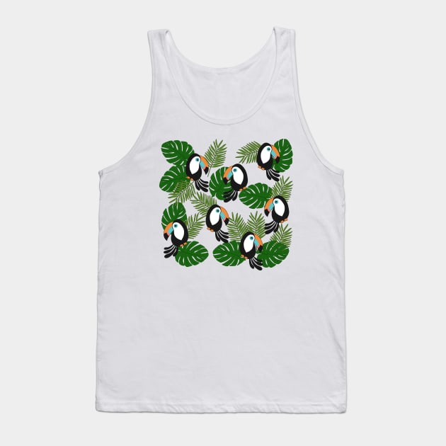 Toucan pattern Tank Top by valentinahramov